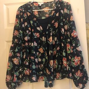 Floral cardigan with cami